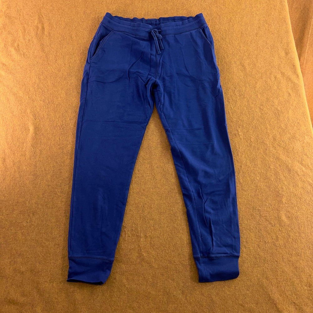 Greyson Mens Large Blue Pima Cotton Modal Blend Jogger Pants